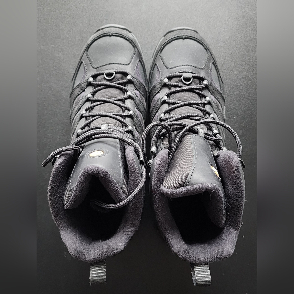 Merrell Men's Dark Gray and Black Trail Boots - Picture 5 of 13